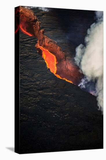 Volcano Eruption at the Holuhraun Fissure Near the Bardarbunga Volcano, Iceland-null-Stretched Canvas