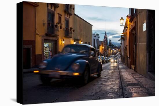 Volkswagen on Cobbled Street, San Miguel De Allende, Guanajuato, Mexico, North America-Ben Pipe-Premier Image Canvas