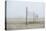 Volleyball nets on the beach, Cannon Beach, Oregon, USA-Panoramic Images-Premier Image Canvas