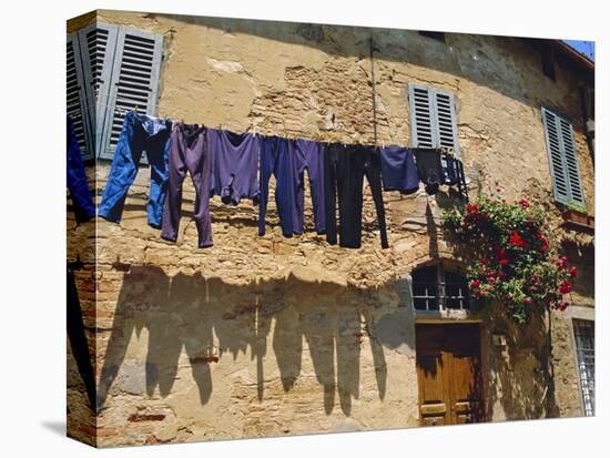 Volterra, Tuscany, Italy. Washing Hanging on a Line-Fraser Hall-Premier Image Canvas