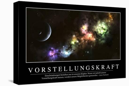 Vorstellungskraft: Motivationsposter Mit Inspirierendem Zitat-null-Premier Image Canvas