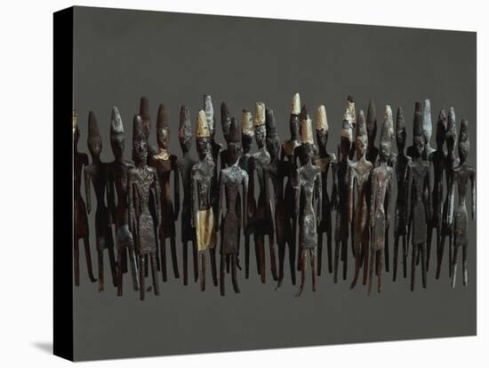 Votive Statuettes, Gilded Bronze, from Temple of the Obelisks at Byblos, Lebanon-null-Premier Image Canvas