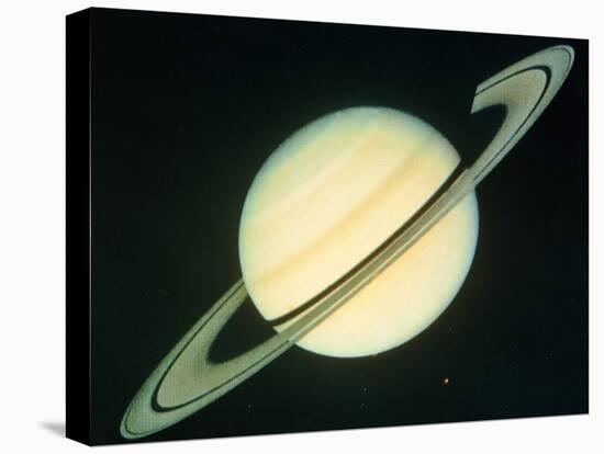 Voyager 1 Photo of Saturn & Its Rings-null-Premier Image Canvas