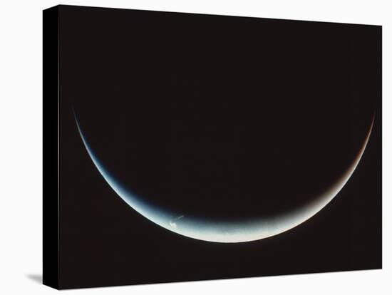 Voyager II Image of a Crescent Neptune-null-Premier Image Canvas