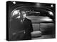 VP Richard Nixon Sitting Solemnly in Back Seat of Dimly Lit Limousine-Hank Walker-Premier Image Canvas