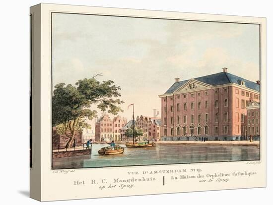 Vue D'Amsterdam No.19. Het R.C. Maagdenhuis Op Het Spuij. La Maison Des Orphelines Catholiques Sur-Cornelis de Kruyff-Premier Image Canvas