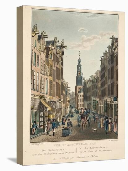 Vue D'Amsterdam No.22. De Kalverstraat-Cornelis de Kruyff-Premier Image Canvas