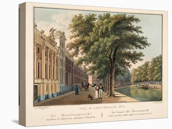 Vue D'Amsterdam No.3. De Heerengracht Tusfchen De Vijzel-En Spegel-Straaten. Le Canal Dit Heerengra-Cornelis de Kruyff-Premier Image Canvas