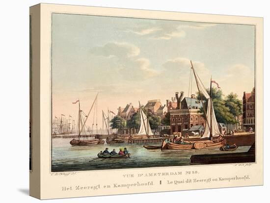 Vue D'Amsterdam No.36. Het Zeeregt En Kamperhoofd. Le Quai Dit Zeeregt Ou Kamperhoofd. Le Quai Dit-Cornelis de Kruyff-Premier Image Canvas