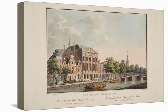 Vue D'Amsterdam No.6. Het Gebouw Der Maatschappij Felix Meritis. L'Academie Des Arts Dite Felix Mer-Cornelis de Kruyff-Premier Image Canvas