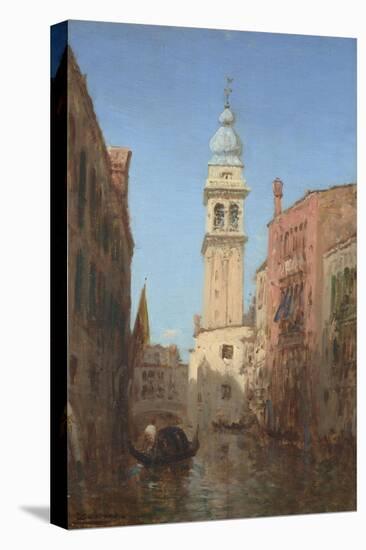 Vue d'un canal à Venise-Félix Ziem-Premier Image Canvas
