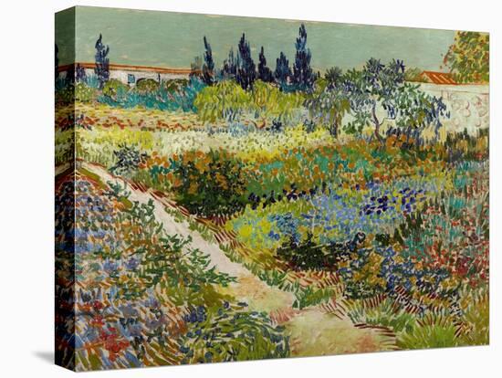 Vue De Jardin Fleuri Avec Chemin  (Flowering Garden with Path) Peinture De Vincent Van Gogh (1853--Vincent van Gogh-Premier Image Canvas