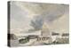Vue de la coupole des Invalides et des toits environnants-Eugene Delacroix-Premier Image Canvas