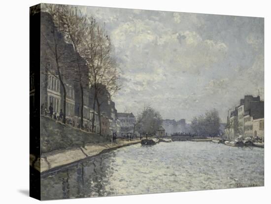 Vue du canal Saint-Martin, Paris-Alfred Sisley-Premier Image Canvas