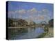 Vue du Canal St. Martin, Paris. (1872) REF 1701 MS 3000.2.-Alfred Sisley-Premier Image Canvas