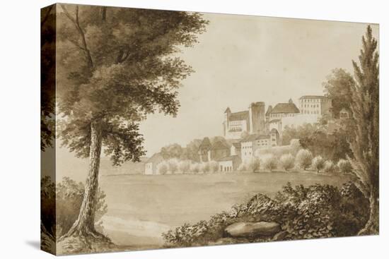 Vue du château de Pau depuis le Gave-null-Premier Image Canvas