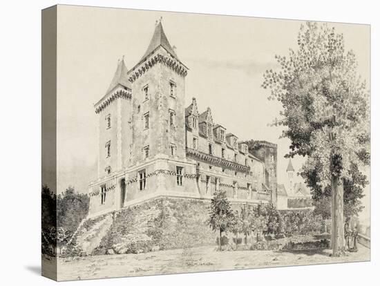 Vue du château de Pau (prise de la promenade)-null-Premier Image Canvas