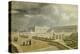 Vue du château de Versailles et de l'Orangerie depuis les Cent Marches sous Louis-Philippe-null-Premier Image Canvas