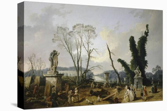 Vue du Tapis Vert à Versailles-Hubert Robert-Premier Image Canvas