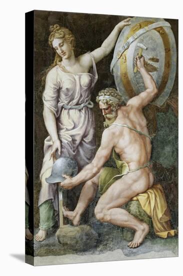 Vulcan Forging Armour For Achilles-Giulio Romano-Premier Image Canvas