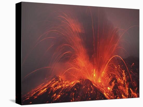Vulcanian Eruption with Glowing Lava Bombs on Sakurajima Volcano, Japan-Stocktrek Images-Premier Image Canvas
