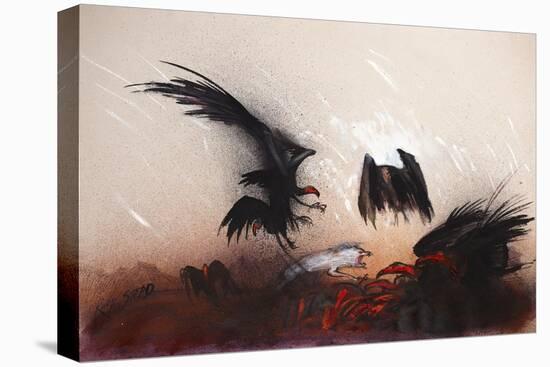 Vulture, nextinctions, folder, 12 (ink and acrylic on paper)-Ralph Steadman-Premier Image Canvas