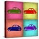 VW Beetle Pop Art 1-NaxArt-Stretched Canvas