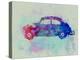 VW Beetle Watercolor 1-NaxArt-Stretched Canvas