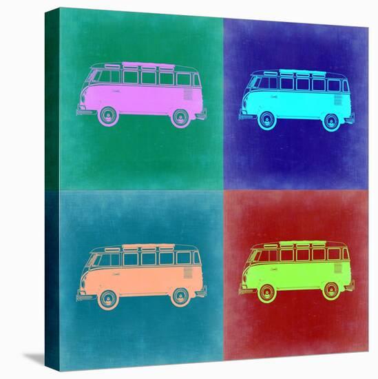 VW Bus Pop Art 2-NaxArt-Stretched Canvas