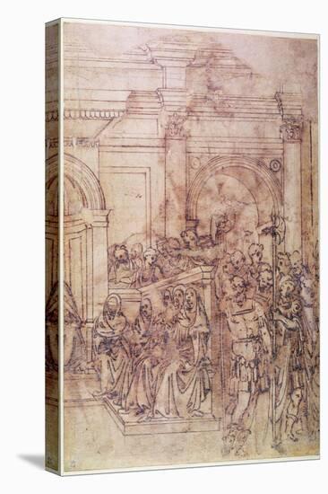 W.29 Sketch of a Crowd for a Classical Scene-Michelangelo Buonarroti-Premier Image Canvas