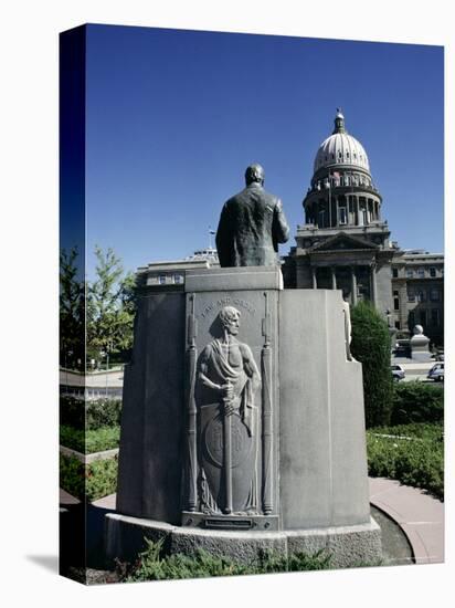 W. A. Coughanor Monument Outside Idaho Capitol, Boise, Idaho, USA-Julian Pottage-Premier Image Canvas