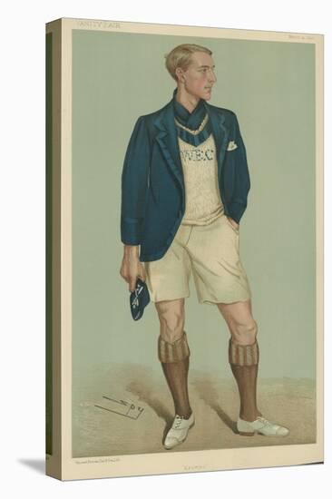 W E Crum, President of the Oxford University Boat Club-Sir Leslie Ward-Premier Image Canvas