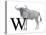 W is for Wildebeest-Stacy Hsu-Stretched Canvas