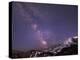 WA. Night shot of Milky Way and stars over Mt. Rainier-Gary Luhm-Premier Image Canvas