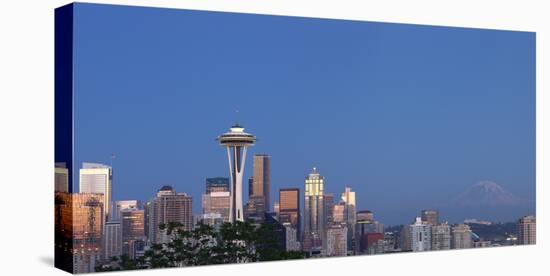 Wa, Seattle, Skyline View from Kerry Park, with Mount Rainie-Jamie And Judy Wild-Premier Image Canvas
