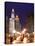 Wacker Drive and Skyline at night, Chicago, Illinois, USA-Alan Klehr-Premier Image Canvas