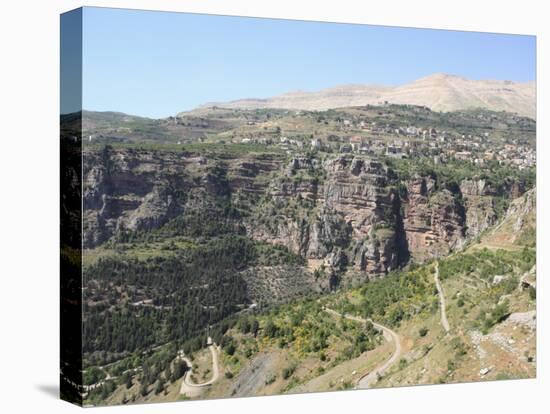 Wadi Qadisha, UNESCO World Heritage Site, Qadisha Valley, Lebanon, Middle East-Wendy Connett-Premier Image Canvas