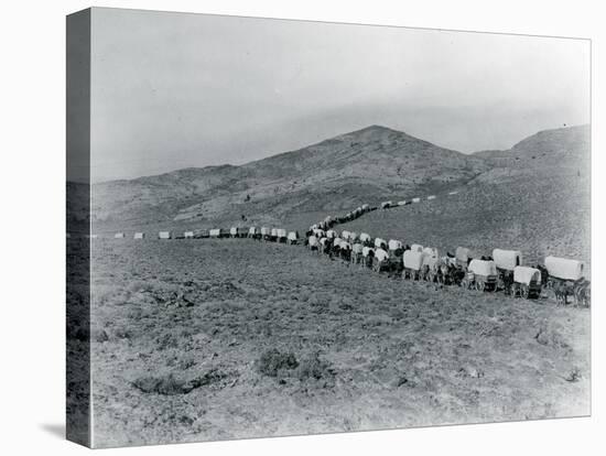 Wagon Train - Oregon Trail Wagon Train Reenactment, 1935-Ashael Curtis-Premier Image Canvas