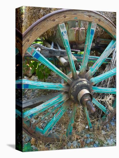 Wagon Wheels in Colorful Blues, Turkey-Darrell Gulin-Premier Image Canvas