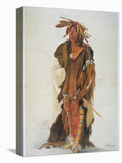 Wahk-Ta-Ge-Li, a Sioux Warrior-Karl Bodmer-Premier Image Canvas