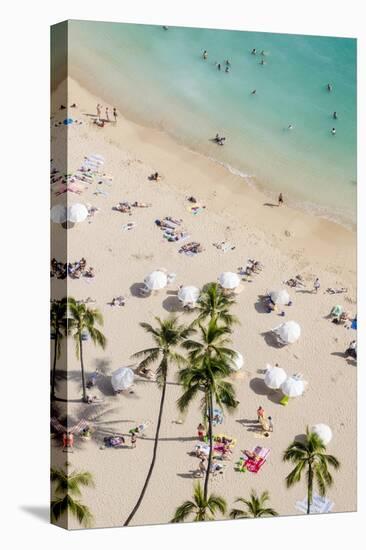 Waikiki Beach, Waikiki, Honolulu, Oahu, Hawaii, United States of America, Pacific-Michael DeFreitas-Premier Image Canvas