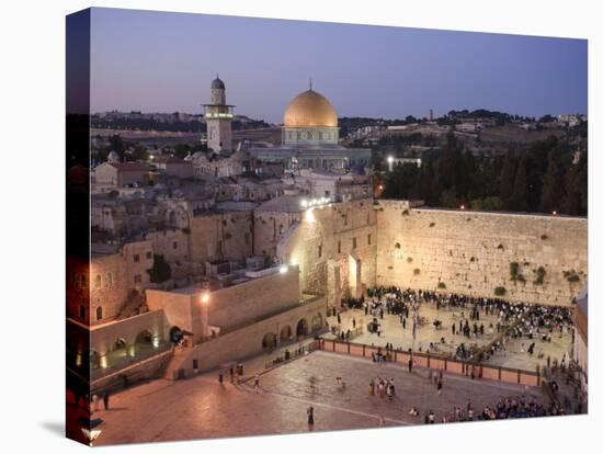 Wailing Wall, Western Wall and Dome of the Rock Mosque, Jerusalem, Israel-Michele Falzone-Premier Image Canvas