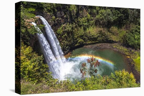 Wailua Falls and Scenery on the Hawaiian Island of Kauai-Andrew Shoemaker-Premier Image Canvas