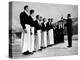 Waiters in Ice Skates Learning How to Serve Cocktails During Lesson at Grand Hotel Ice Rink-Alfred Eisenstaedt-Premier Image Canvas