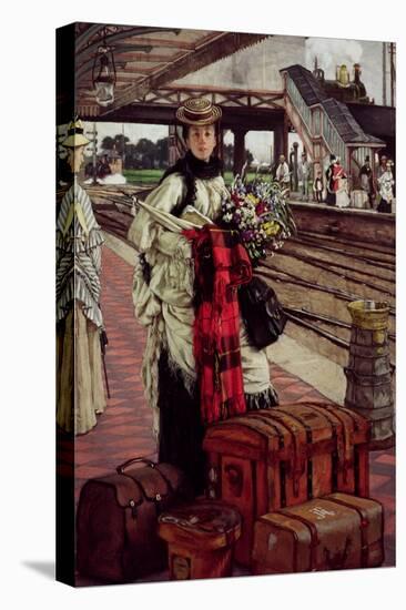 Waiting at the Station, Willesden Junction, circa 1874-James Tissot-Premier Image Canvas