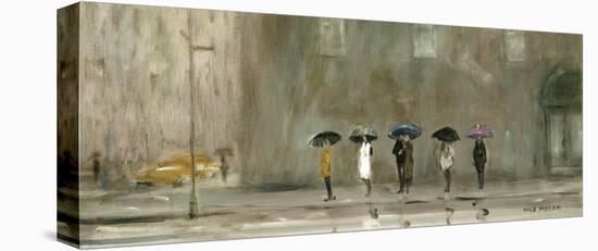 Waiting For A Cab-Park Avenue 10x24-Max Moran-Stretched Canvas