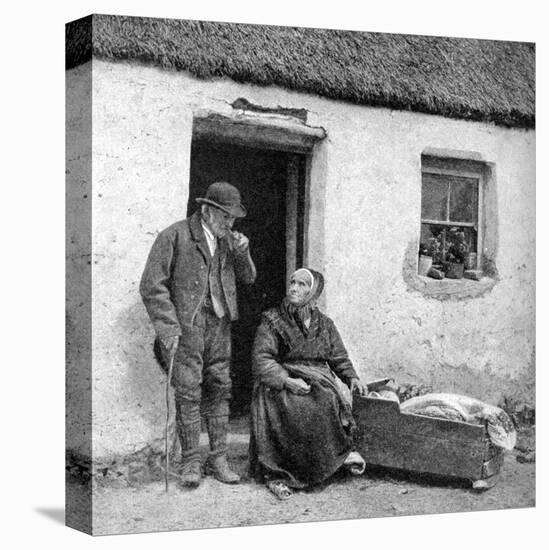 Waiting for the Doctor in Remote Galway, Ireland, 1922-AW Cutler-Premier Image Canvas