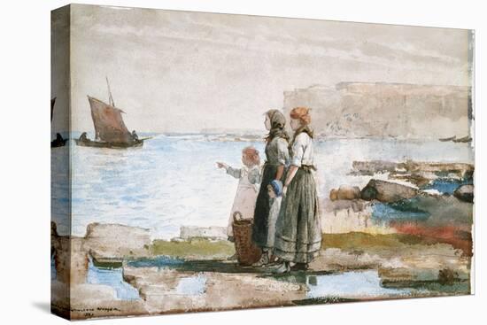 Waiting for the Return of the Fishing Fleets, 1881-Winslow Homer-Premier Image Canvas