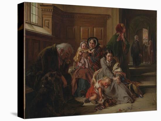 Waiting for the Verdict, 1859-Abraham Solomon-Premier Image Canvas
