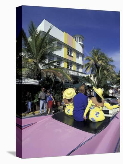 Waldorf Hotel and Art Deco Surroundings, South Beach, Miami, Florida, USA-Robin Hill-Premier Image Canvas